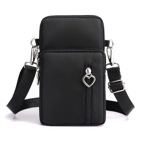 Cell Phone Crossbody Bag - Nylon Waterproof Small Cell Phone Purse Wallet, :] - Picture 1 of 6